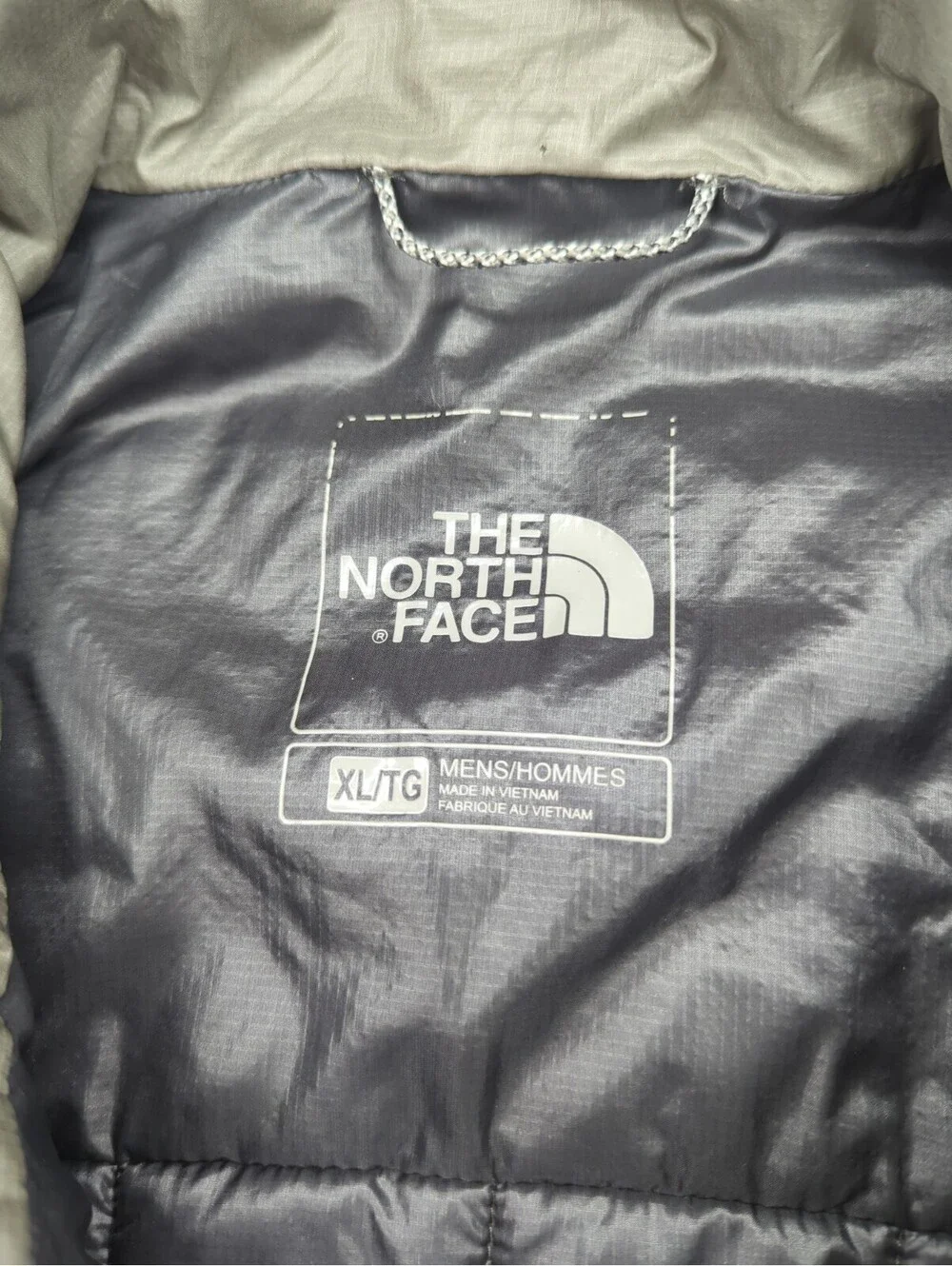 THE NORTH FACE Thermoball Insulated Puffer Jacket Winter Coat TNF Grey Mens XL